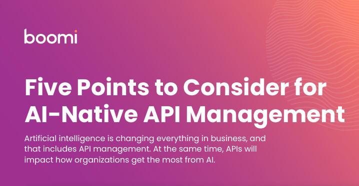 Five Points to Consider for AI-Native API Management
