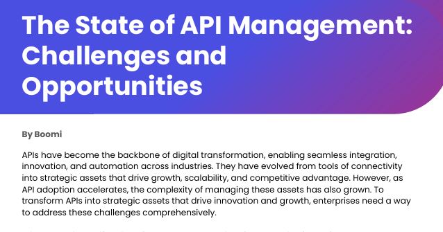 The State of API Management: Challenges and Opportunities