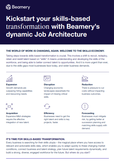 Kickstart your skills-based transformation with Beamery’s dynamic Job Architecture